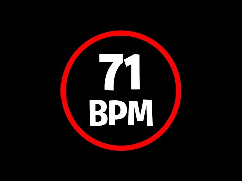 71 BPM - 4/4 - METRONOME - DRUMS CLICK TRACK