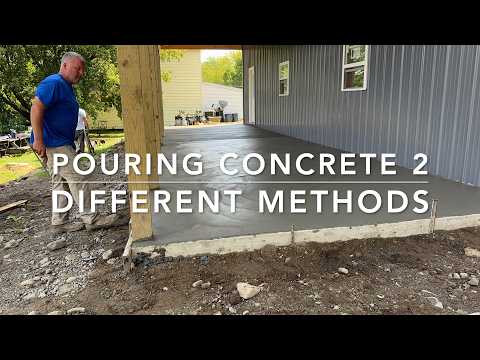 2 DIFFERENT METHODS OF POURING CONCRETE !!