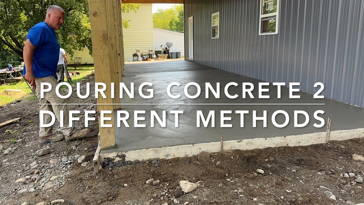 2 DIFFERENT METHODS OF POURING CONCRETE !!