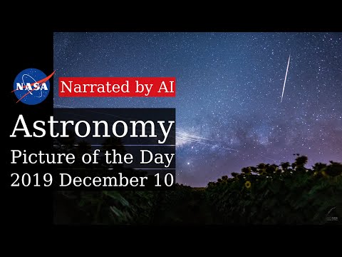 APOD: 2019-12-10 - Starlink Satellite Trails over Brazil (Narrated by Amy)