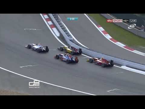 2013 GP2 Nurburgring Race 1 - Awesome 3rd Place Last Lap Battle