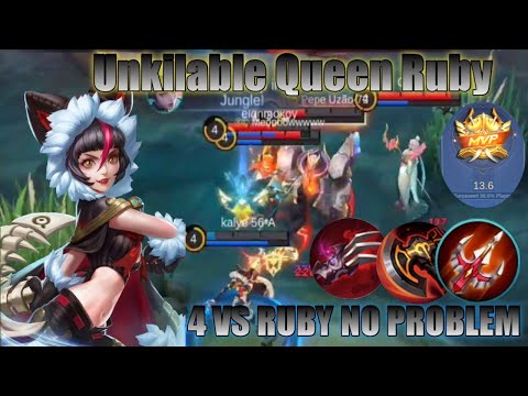 UNKILLABLE QUEEN RUBY / RUBY BEST BUILD / RUBY GAMEPLAY 2022 / MLBB /