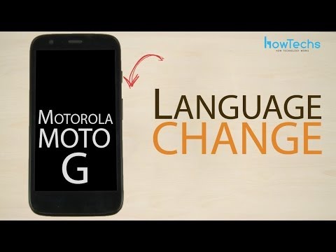 Motorola Moto G - How to change language