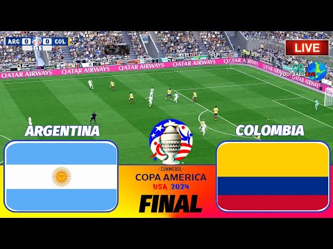 ARGENTINA VS COLOMBIA || Highlights COPA AMERICA 2024 FINAL MATCH | Full Match All Goals | Live