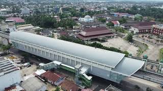 Perbaikan Atap Stasiun LRT Asrama Haji