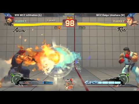 (HD) Grand Final Infiltration vs Daigo Umehara  SFIV:AE2012-SF25th Global tournament Series