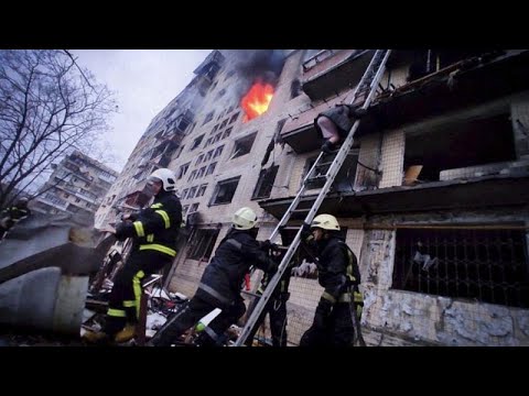 Russische Terror-Armee bombardiert Kiew