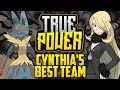 WHAT IS CYNTHIA S BEST POSSIBLE TEAM Cynthia S Evolution In The Pokémon Games TRUE POWER