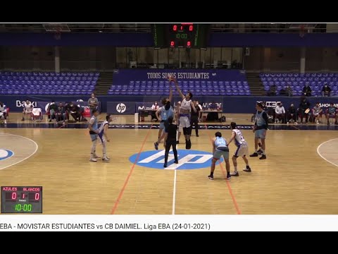EBA - MOVISTAR ESTUDIANTES vs CB DAIMIEL. Liga EBA (24-01-2021)