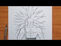 how to draw Goku Super Saiyan Infinity | Goku ∞ step-by-step | easy tutorial
