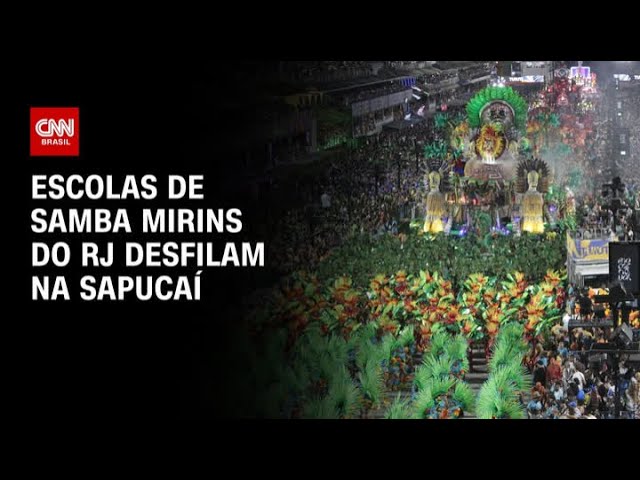 Escolas de samba mirins do RJ desfilam na Sapucaí | CNN PRIME TIME