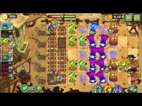 Plants VS Zombies 2  Wild West - Day 13  (Zombie Bull)