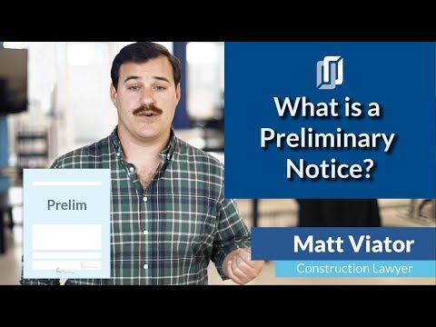 Preliminary Notice: What is it and how does it work in construction?