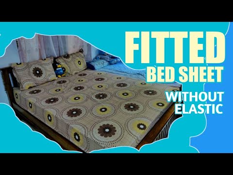 How to stitch yourown FITTED BEDSHEET without elastic for any mattress by anjewel world DIY Bedsheet