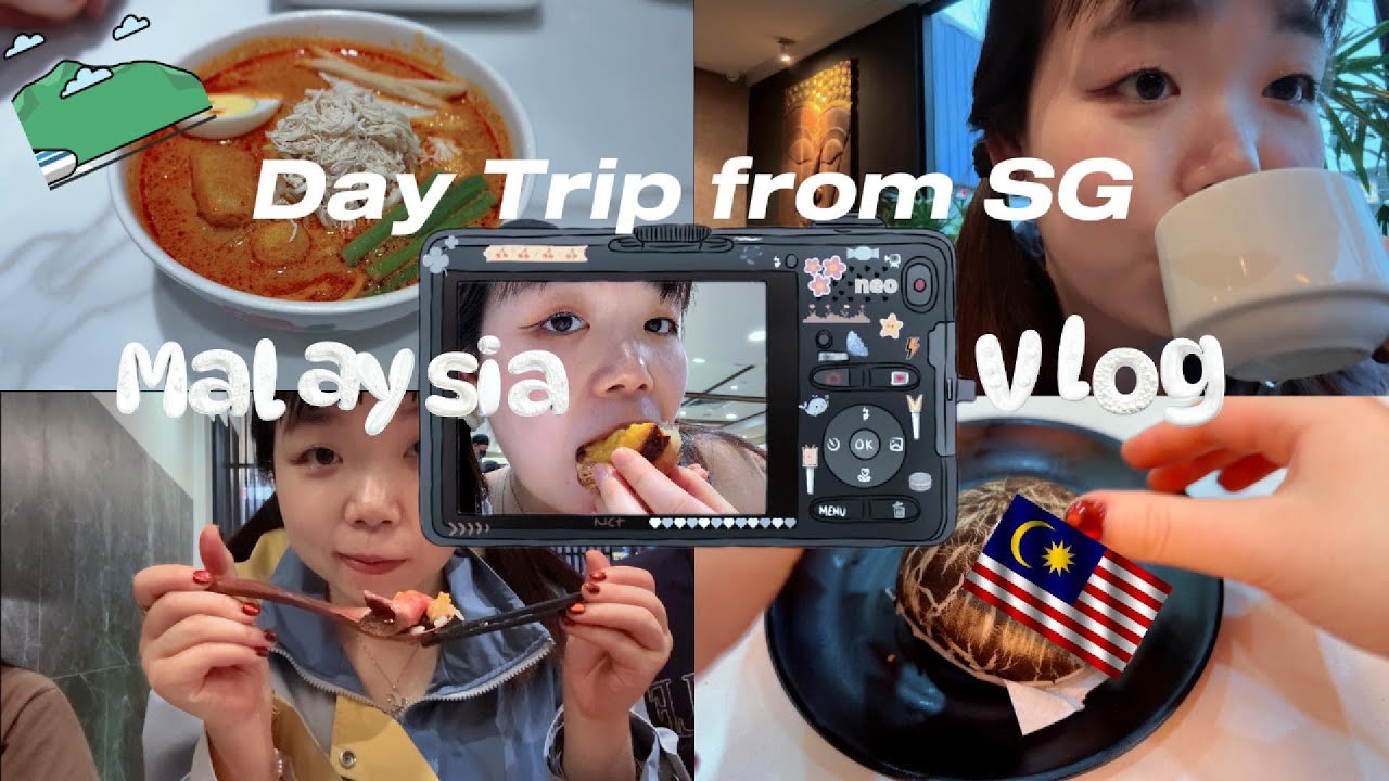 Singapore to Johor Bahru Day Trip 🇸🇬➡️🇲🇾 | Malaysia Food, Authentic Coffee, Dim Sum, Massage & Salon
