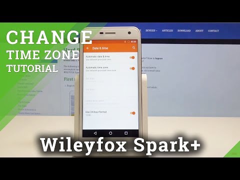 How to Change Date & Time in Wileyfox Spark+ - Set Up Time Zone