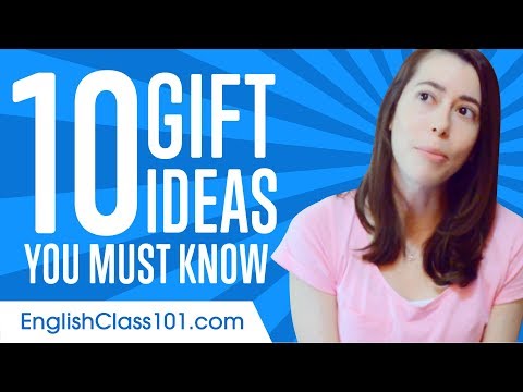 知っておきたいギフトアイデアTOP10を英語で学ぶ (Learn the Top 10 Gift Ideas You Must Know in English)