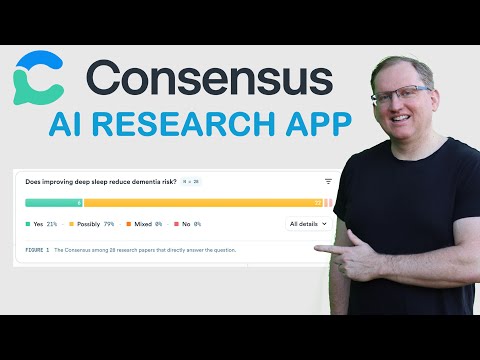 YouTube video about Consensus.app