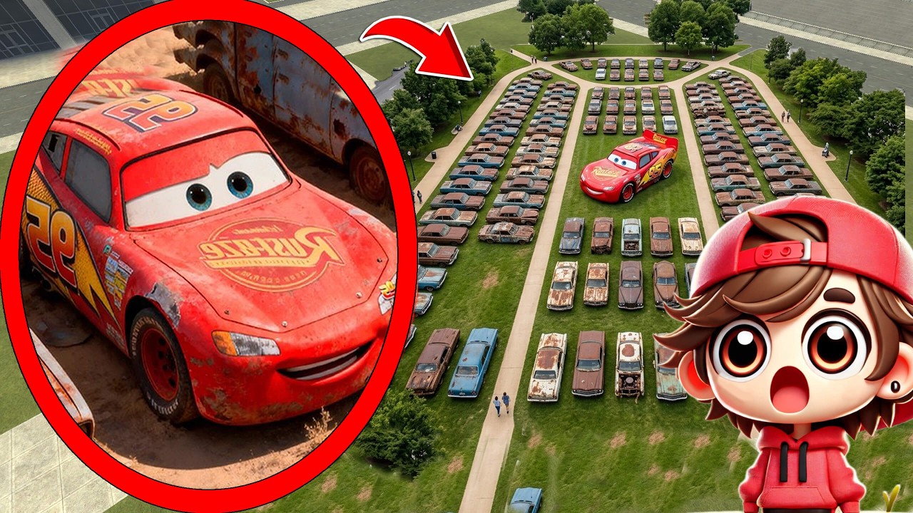 My drone CATCHES REAL LIGHTNING MCQUEEN in REAL LIFE in Garry's Mod