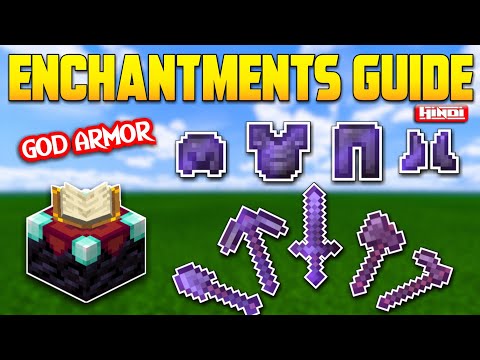 Best Enchantments For All Armor and Tools/Items in Minecraft (Hindi)