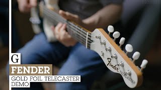 Video thumbnail for Fender Gold Foil Telecaster Demo by Guitarist
