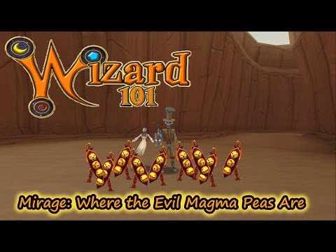 Wizard101  Mirage Gardening Where I Got Evil Magma Peas / Mega Snacks