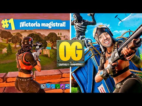 ¡FORTNITE OG HA VUELTO PARA SIEMPRE! MI PRIMERA PARTIDA Y COMPRANDO EL NUEVO PASE DE BATALLA