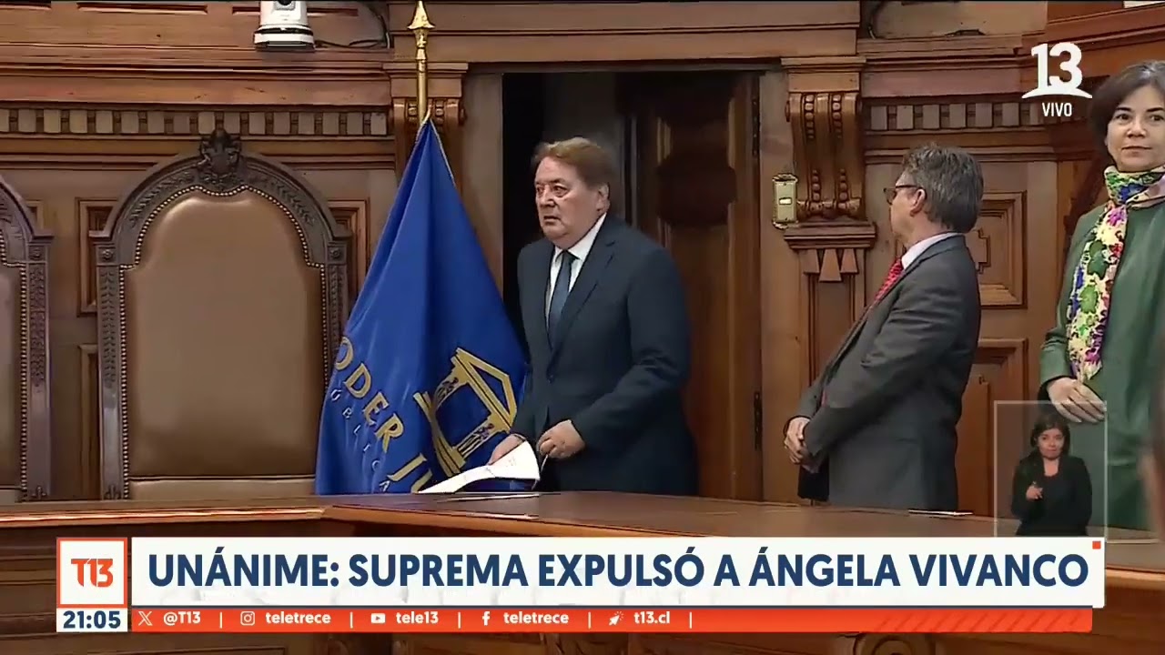 Unánime: Corte Suprema expulsó a Ángela Vivanco