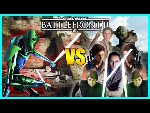 General Grievous vs 7 Heroes! - 54 Grievous Gameplay/Killstreak - Star Wars Battlefront 2