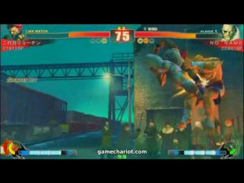 SF4 112408 - Nidaime Ryo Chin(Akuma) vs. NONAME(Sagat)