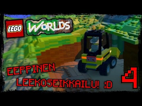 Lego Worlds - Osa 4 - Kauhakuormaajalla vuoren läpi. :D