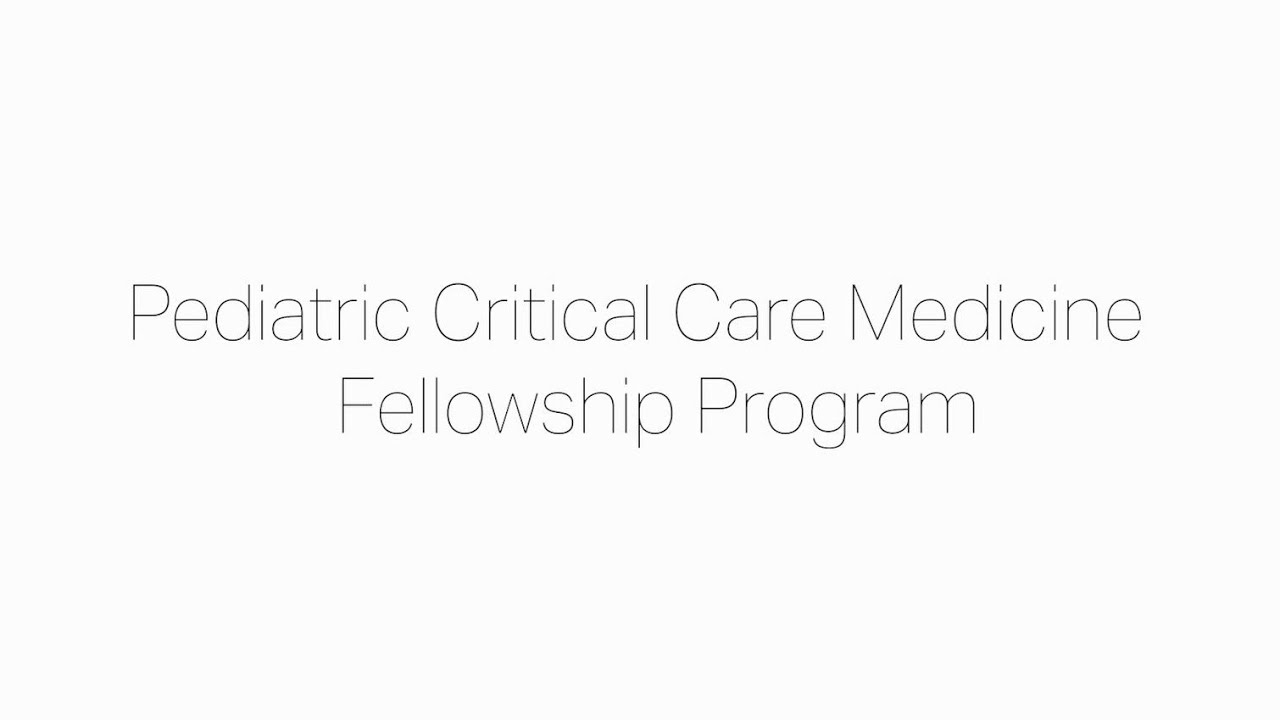 Pediatric Critical Care Medicine Fellowship Program – University of Maryland Medical Center