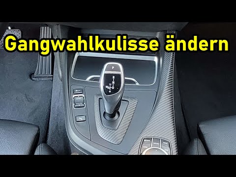 BMW F20 F21 F22 F23 M140i - Gangwahlkulisse Mittelkonsole Carbon Umbau / Einbau (Faserschmiede)