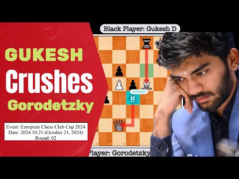 Watch Gukesh D's sensational win over Gorodetzky in chess