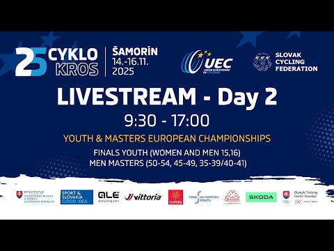 LIVESTREAM - Day 2 | Cyclocross Youth & Masters European Championships - Šamorín 2025