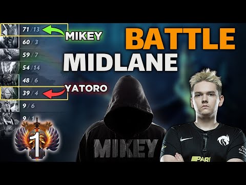 ✅Mikey is Facing YatoroGOD - Kasra Mikey Beating Yatoro on Midlane - Necrophos Gameplay Highlight !!