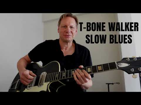 T-BONE WALKER style guitar techniques | Starting a SLOW BLUES in G