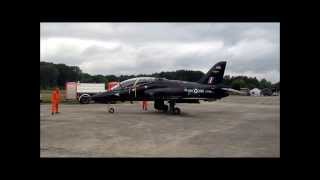 preview picture of video 'Vliegclub Ursel Open deur 2013 - Arrival of the Royal Air Force BAe Hawk T1 (XX199)'
