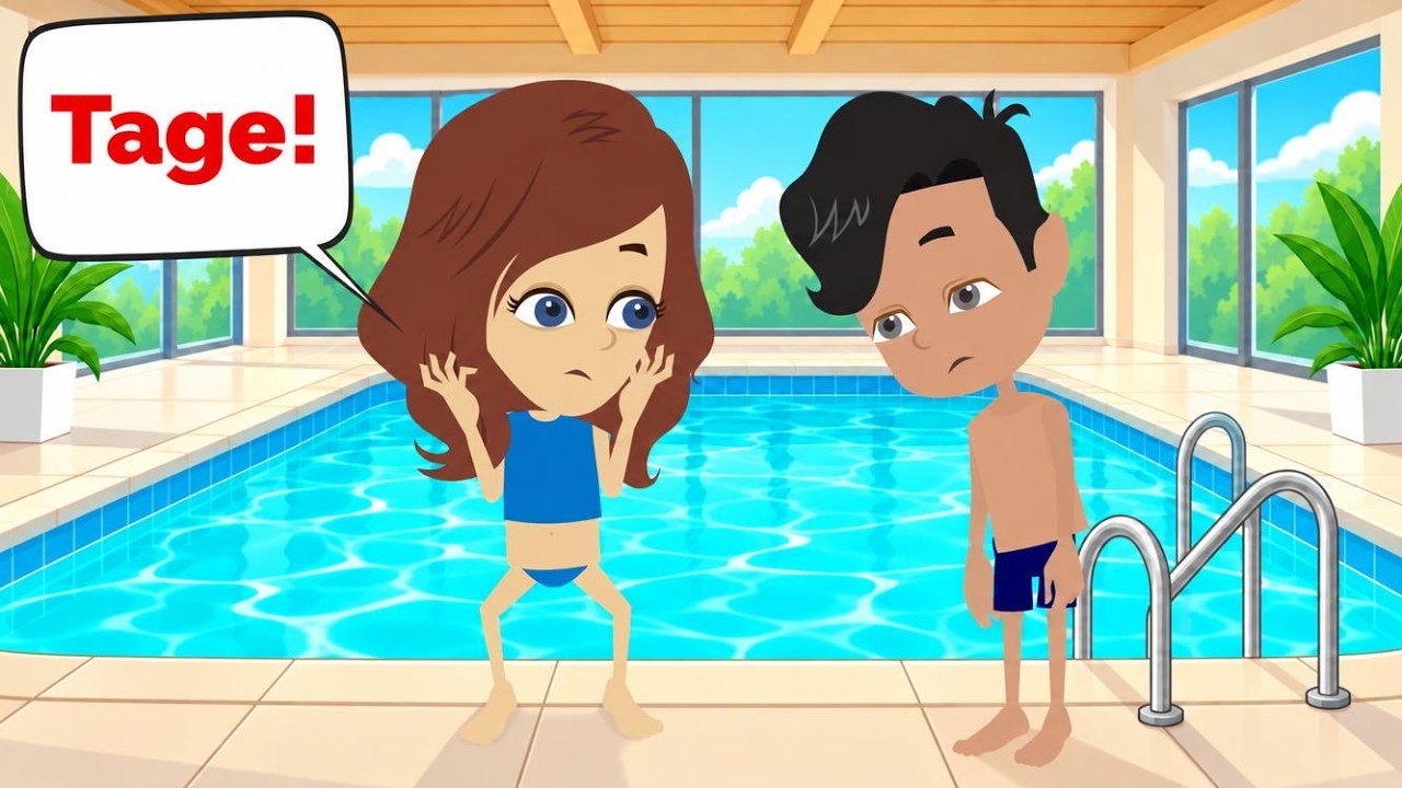 Mia hat ihre TAGE im Schwimmbad