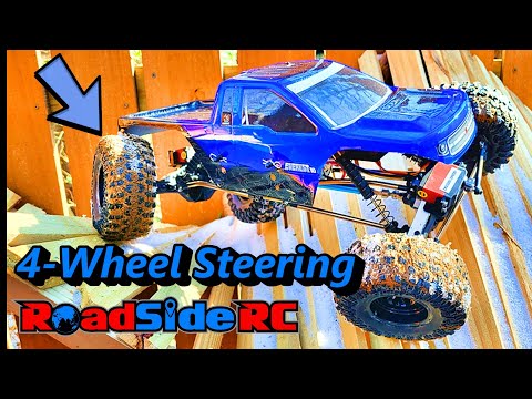 EASY 4-Wheel Steering Installed and FIRST DRIVE!  | Redcat Everest 10 | Setup with Radiolink RC6GS