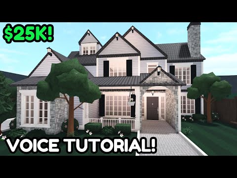 25k Summer Bloxburg Roleplay House Build: 2 Story Tutorial *Pt 1*