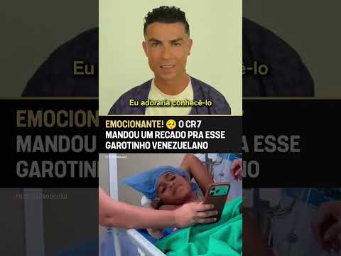 CRISTIANO É FOD@ DEMAIS! OLHA O RECADO QUE O ROBOZÃO MANDOU PRO GAROTINHO! 🥺🙏 #shorts