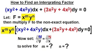Differential Equation - 1st Order: Integrating Factor (3 of 14) How to Find an Integrating Factor