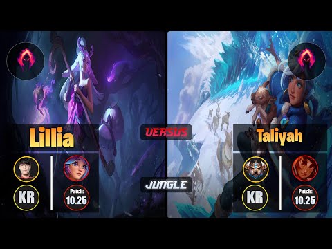 Tarzan LILLIA (Jungle) [Dark Harvest] VS TALIYAH - Challenger KR Patch 10.25