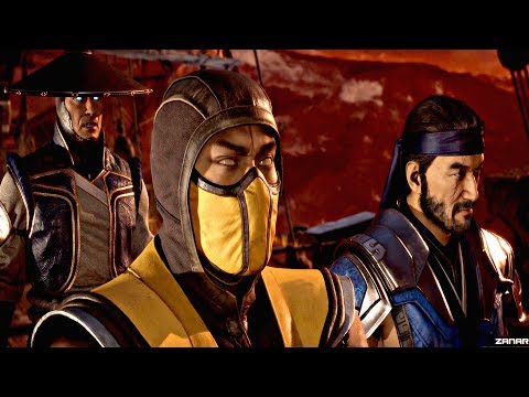 MORTAL KOMBAT 11 - Raiden Army vs Kronika's Army Final Battle Epic Scene (MK11 2019) PS4 Pro