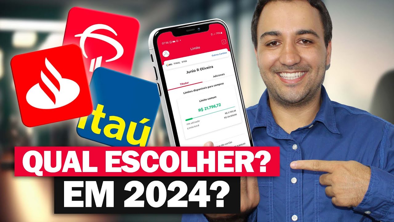 ITAÚ, BRADESCO OU SANTANDER? QUAL ESCOLHER EM 2024? QUAL EU O MEU PRINCIPAL?