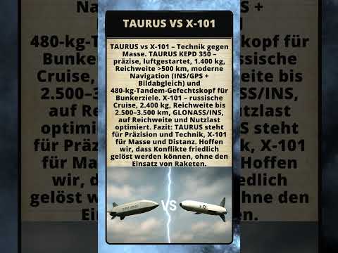 🔴TAURUS vs Х 101 – Technik gegen Masse