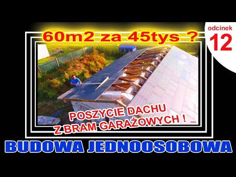 12 ▶ Poszycie Dachu z bram garażowych - zamiast deskowania - 60m2 za 45tys zł  Nowy Ład