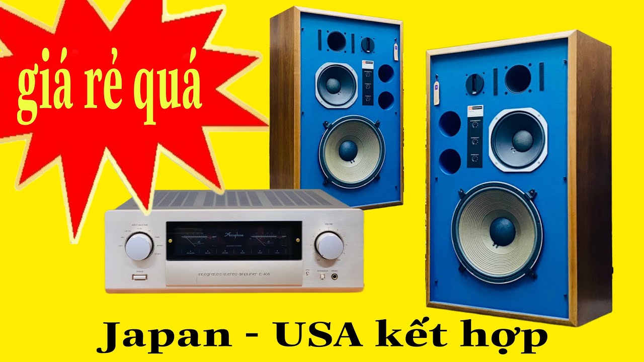 Test combo rất hợp ví - Loa JBL 4344 - Amply Accuphase E-408 - giá chưa tới 200tr cả combo