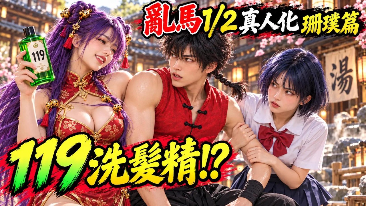 《亂馬1/2》真人化｜珊璞篇｜死亡之吻到119洗髮精！最混亂的戀愛追殺 Fan-made AI Tribute